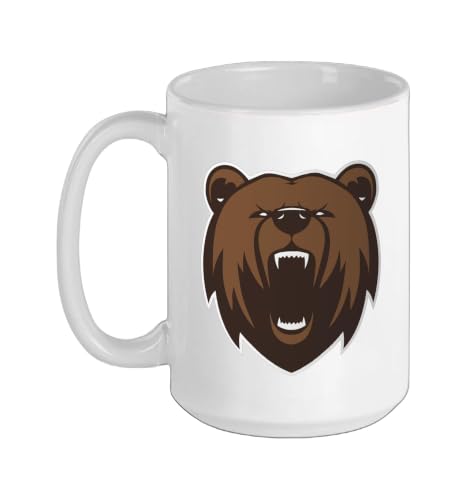 Kamiah Kubs Ceramic Mug, White, 15oz