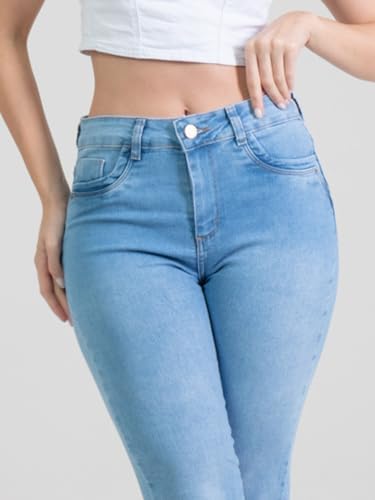 Calça Jeans Sawary Feminina Levanta Bumbum Lycra Elastano Elegante Moda Feminina Roupas Femininas Ca