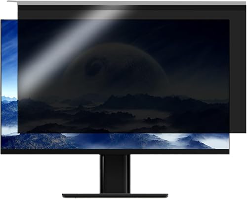 DARZYS Computer Privacy Screen Filter, Anti Scratch Computer Protective Film Monitor Frame Hanging Data Confidentiality Shield, 18-32 Inch(18/20in 458x280mm)