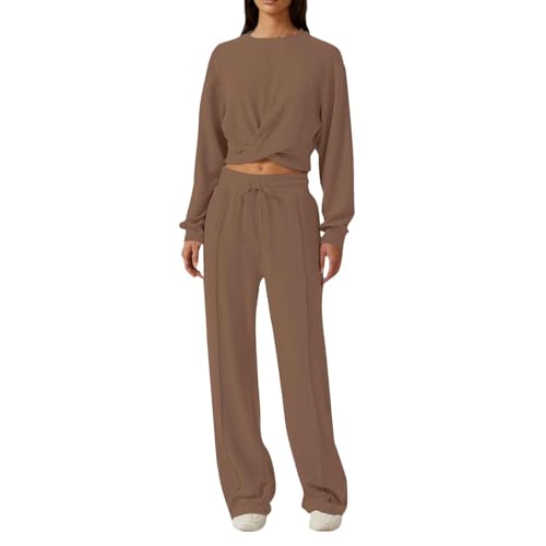 Ensemble survêtement femme chaud et stretch ensemble loungewear d'hiver avec poches