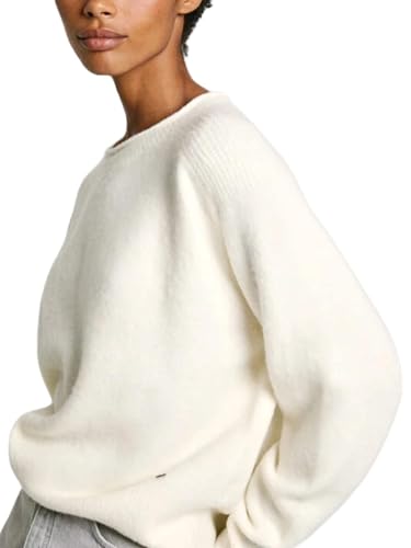 Pepe Jeans Para Mujer. PL702192 Jersey Irma Crew Blanco (M), Casual, AcríLico - 3
