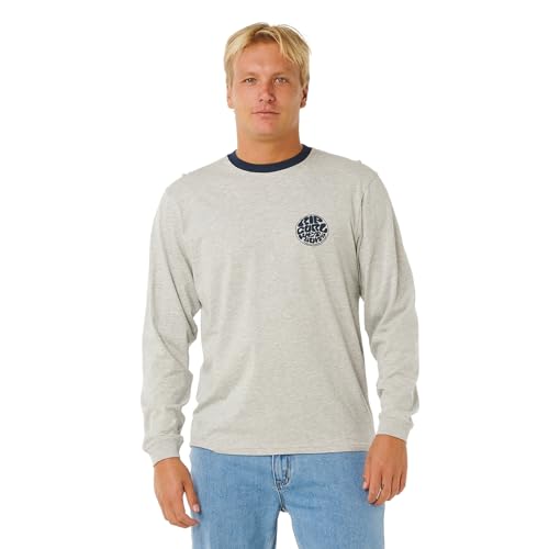 Traje Icon Manga Larga Camiseta 104MTE Rip Curl en Gris Marle ideal para tus tardes de Surf