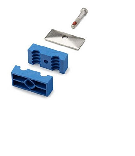 SWAGELOK 304-S5-PP-16P 1 in. Pipe Size, Bolted Plastic CLAMP Pipe Support KIT, Polypropylene Support Body