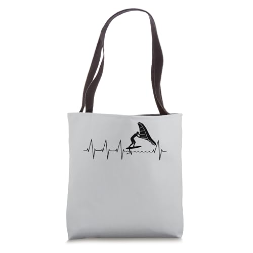 Wingfoil-Surfer Wingfoiling-Boards Heartbeat Wing-Foiling Tote Bag