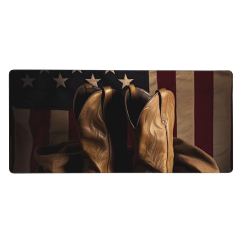 Tapis de souris XXL imperméable antidérapant avec bords cousus pour bureau