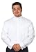 Men's Tab Collar Clergy Shirt Long Sleeves (17 - 17 1/2 (34-35), Black)