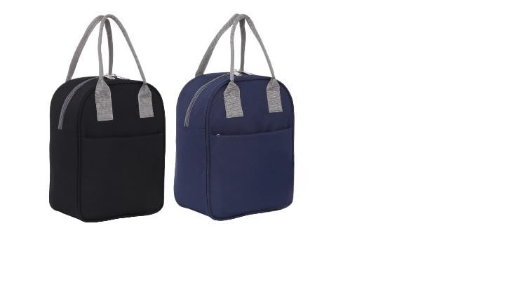 URBAN HUB 12L Camboo Lunch Bag for Office School Collage for Men & Women Lunch Bag Tiffin Bags Pack of 2-picture-36