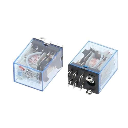 Relais micro électromagnétique LY2NJ HH62P DPDT 8 broches AC 24V avec indicateur LED x2