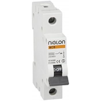 Niglon Mcb6b1 32 32a Single Pole Mcb Miniature Circuit Breaker Amazon Co Uk Lighting