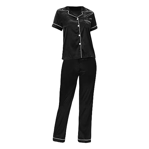 Pyjama d'été long pour femme parfait pour des soirées cocooning