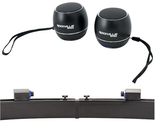 Audiosavings Bundle: Cinta LED Curva RGB Tri-Color con Bocinas Bluetooth miniatura 1