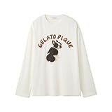 ジェラートピケ オム メンズ DOGワンポイントプリントロンT ジェラピケ パジャマ ルームウェア gelato pique HOMME(IV-アイボリー、L)