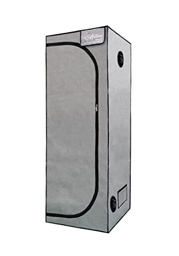 Zelsius Growzelt MyHomeGrow Grow Tent | Indoor Growbox | schwarz grün | Growroom Growschrank Darkroom Pflanzenzelt Gewächshaus Zuchtzelt (120 x 60 x 180 cm)