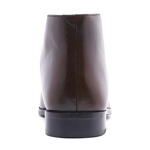 Carlos by Carlos Santana Men's Chukka Boots, Dark Brown Full Grain Calfskin Leather, 93
