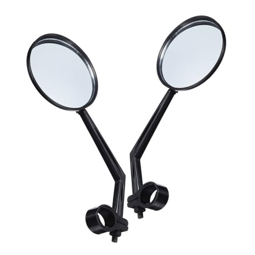 QIEIEI Universals Bicycles Glass Handlebar Rearview Glass 360Degree Adjustable Handlebar Glass for Bicycles Motorcycles