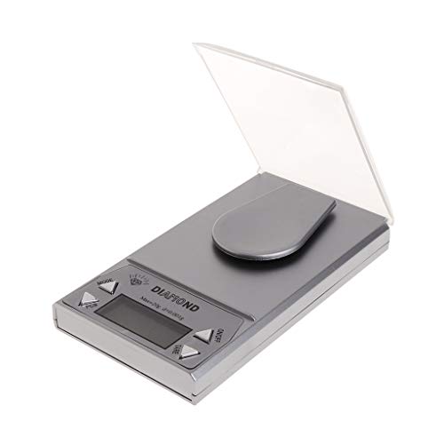 Báscula digital de joyería LCD 20g 0.001g plateada miniatura 1