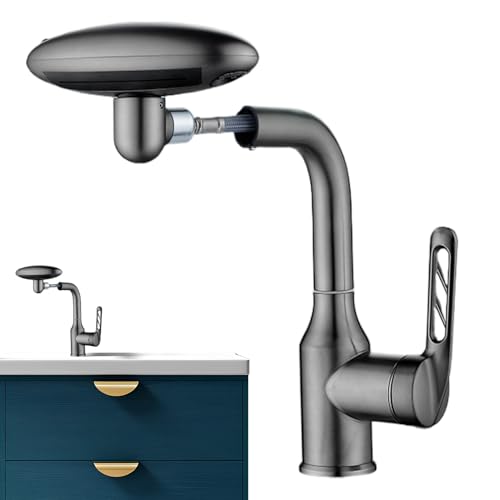 Grifo de baño moderno de ABS con monomando y accesorios de flujo continuo 2