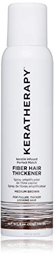 Keratherapy Keratin Infused Perfect Match Fiber Hair Thickener, Medium Brown, 4 oz., 113g