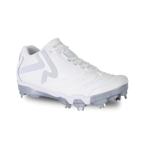RIP-IT Women's Ringor Pro 2.0 Metal Softball Cleat (White, US Footwear Size System, Adult, Women, Numeric, Medium, 9)