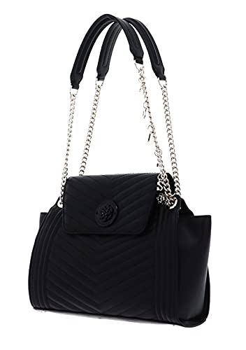 GUESS Women's Lida Shoulder Satchel Handbag Black VG8127092