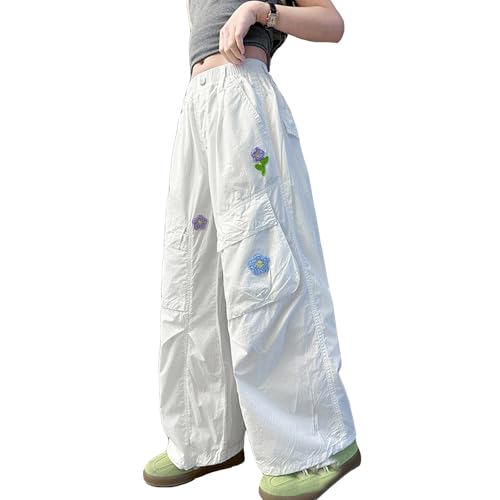 Pantalones cargo para niñas con bolsillos amplios y cintura elástica ultra cómoda