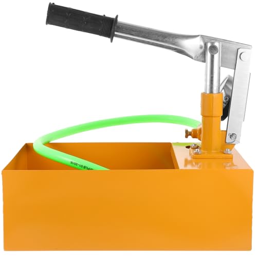 ABOOFAN Pompe à Main pour Test de Pression Eau Manuelle Aluminium Testeur Hydraulique avec Grand Clair pour Tuyauterie et Valves Industrielles et Bâtiment Couleur