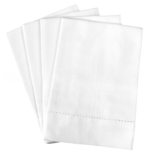 Servilletas de Tela Cuadradas Blancas 20" Pack 4 miniatura 1
