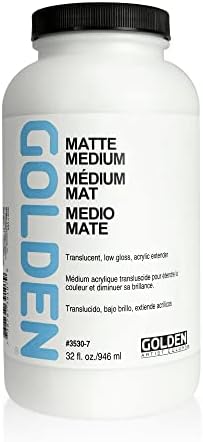 Golden Acryl Med 32 Oz Matte Medium