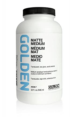 Golden Acryl Med 32 Oz Matte Medium #TOP3