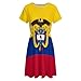 KAOEOSI Colombia Coat of Arms Flag Colombian Flags Women's Short Sleeve Dress Summer Round Neck A Line Dresses with Pockets L