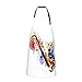 Grembiule da Cucina Sassofono Arte Grembiuli Simpatici Professionale Grembiule da Ristorante Premium Grembiule in Cucina per Cameriere, Giardinaggio, Donna, 70X84Cm