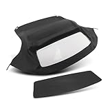 Convertible Soft Top Replacement w/ Plastic Window Compatible with BMW E36 Z3 & M Roadster Convertibles 1996-2002 Black
