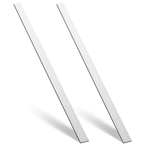 Image of Zonon 2 Pcs 6061 Aluminum Flat Bar 1 /8 Thickness x 2'' Width x 48'' Length General Purpose Plate Metal Aluminum Bar