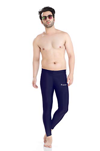 Image of Rovars Compression Pants Tights, Skins, Men's Legging, Base Layer for Gym, Running, Swimming, Cricket, Cycling, Football, Yoga, Basketball, Tennis, Badminton & More