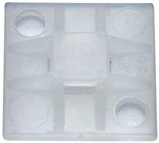 Thomas&Betts MPNY-750A-9-C Cable Tie Mounting Base with Acrylic Adhesive, Natural, 100-Pack