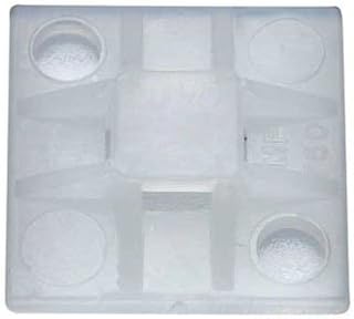 Thomas&Betts MPNY-750A-9-C Cable Tie Mounting Base with Acrylic Adhesive, Natural, 100-Pack