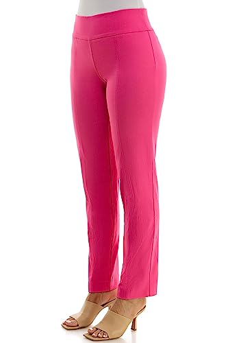 Zac & Rachel Women's Millennium Fabric Pull-On Slim Leg Pant, Cabaret, 103
