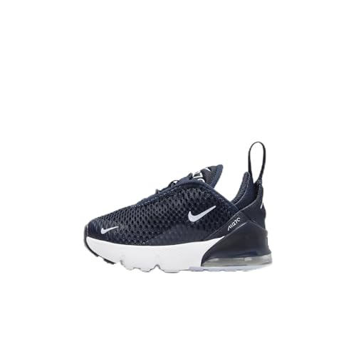 Nike Air Max 270 Baby/Toddler Shoes (DD1646-407, Obsidian/White/White/Cobalt Bliss) Size 5