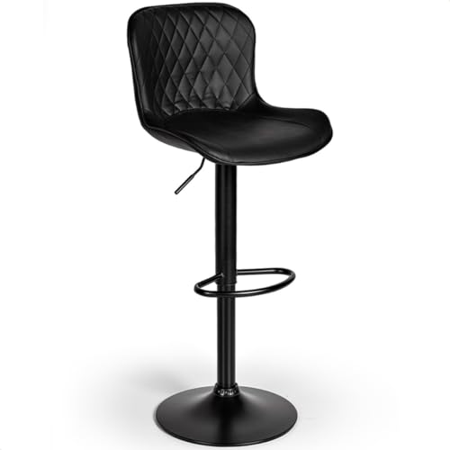 Banqueta Alta Giratória com Encosto em Couro PU Conforto Estilo e Elegância para sua Cozinha Moderna