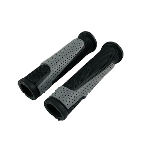 Image of Senior Cycle Handle Grip for 24-29 Inch Bicycle Dual Color Soft Rubber Non Toxic Anti-Slip MTB /City Bicycle Handle Grip Length 13cm Multicolor (Black-Grey)