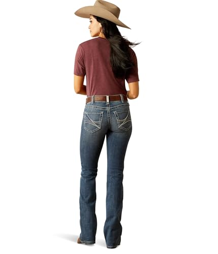 Image of ARIAT Women's Mid Rise Amora Boot Cut Jeans, Toronto, 34 Extra Long