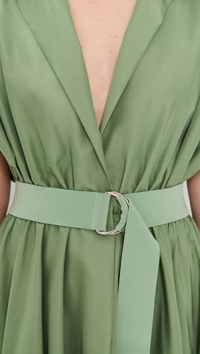 Image of Norma Kamali Women's Belted Flared Maxi Dress