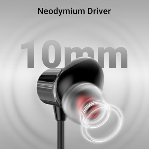 Image of Type-C Earphones for Samsung Galaxy A56 5G / A 56 Earphones Original Like Wired in-Ear Headphones Stereo Deep Bass Headset Earbud with Type-C Audio Jack, Mic (C131-3, Black)