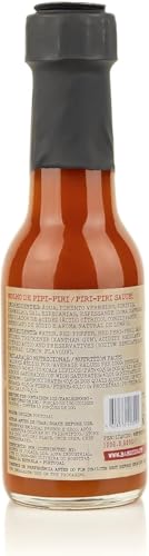Scharfe Piri Piri Bandido Sauce - 3 Flaschen à 100 ml - Scharfe und sehr vielseitige Sauce - Hergestellt aus Piri-Piri Paprika, Gewürzen und Zitronenaroma - Gourmet-Produkt aus Portugal