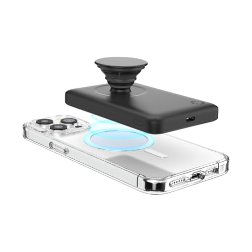 Image of PopSockets PowerPack for MagSafe, Magnetic Power Bank, Portable Phone Charger - Black