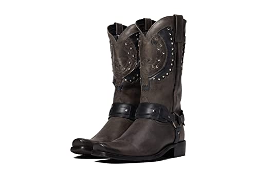 Image of Dingo Mens War Eagle Studded Square Toe Pull On Casual Boots Mid Calf