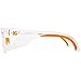KLEENGUARD Maverick Safety Glasses with Intergrated Side Shields (1 Pair) (49301 Clear Anti-Fog Lens with Clear Frame and Orange Tips)