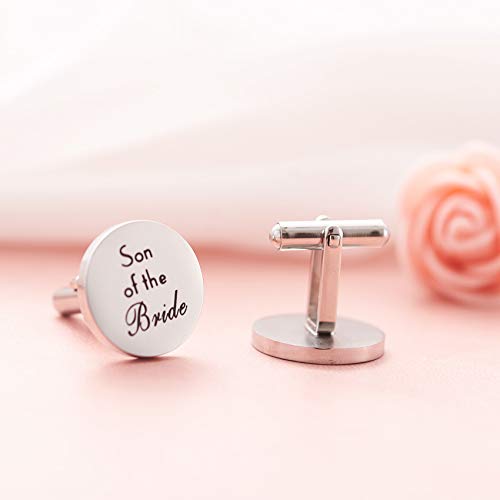 Melix Home Son of The Bride Cuff Links - Thank You for Being My Greatest Blessing Cuff Links4