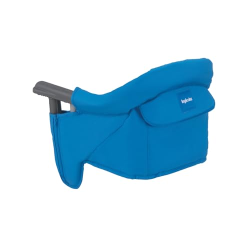 Image of Inglesina Fast Table Chair, Light Blue - Portable Baby High Chair - for Babies & Toddlers up to 37 lbs - Collapsible - Fits Tables 0.8'' to 3.5'' Thick - Compact & Easy to Use - Travel Bag Included