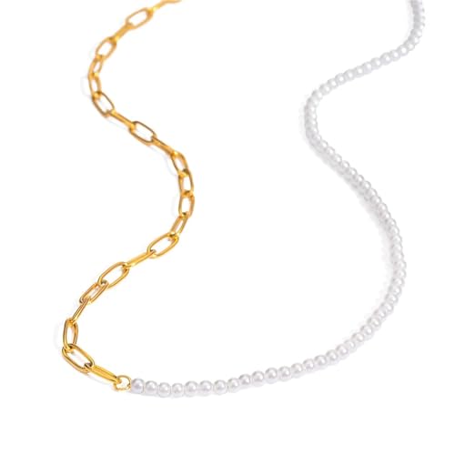 Collier perles de verre en acier inoxydable durable de qualité premium